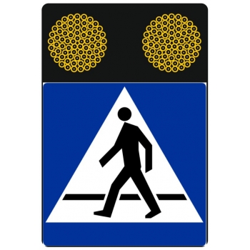 Znak aktywny D-6 przejście dla pieszych SIGN FLASH (fi200)